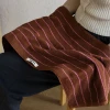 New autumn and winter fine-striped color-blocked towels, combed pure cotton adult absorbent bath towels, color-blocked striped adult towels Specification image